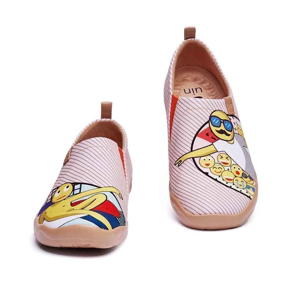 UIN Women's Casual Loafers Canvas Comfort Walking Shoes (Don't Leave Me)No Box - Picture 2 of 8